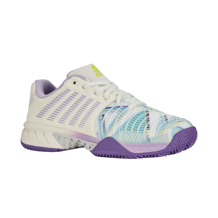 Teniso/padelio batai K-Swiss Express Light 3, Woman, White/prpl