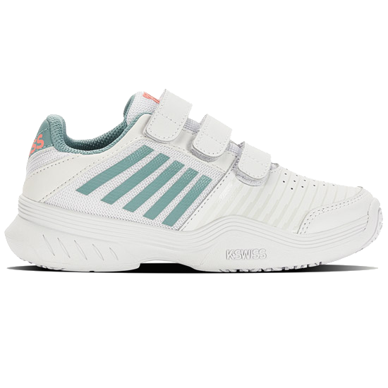 Vaikiški teniso bateliai K-Swiss Court Express Strap White/nile