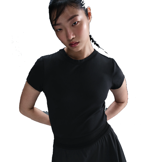 Moteriški marškinėliai NikeCourt Advantage Top, Black