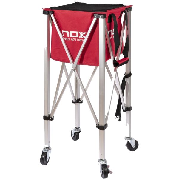 Kamuoliukų krepšys su ratukais NOX