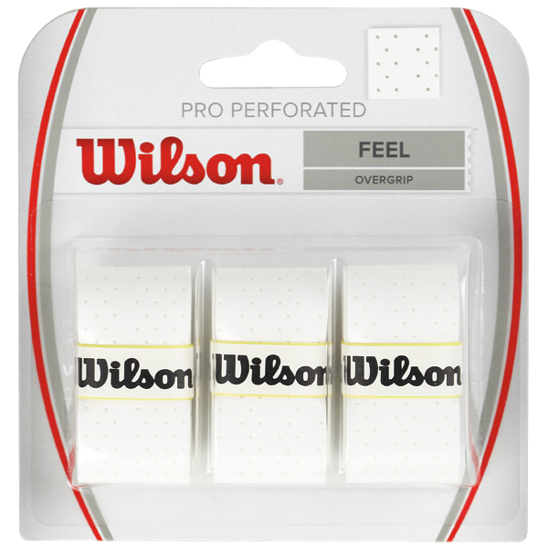 Padelio raketės apvija Wilson PRO, Perforated, White